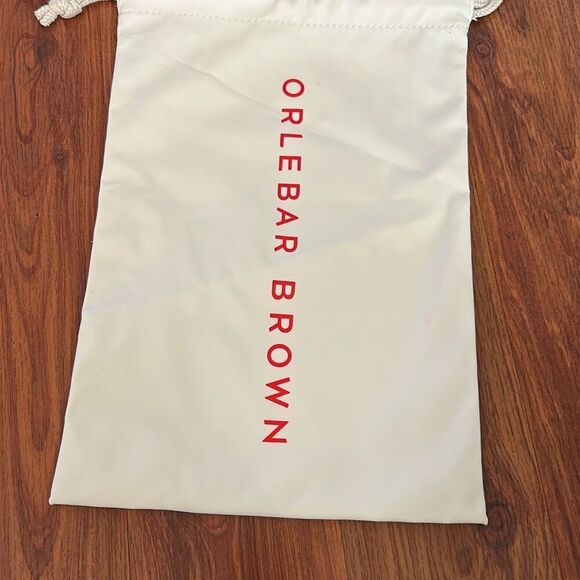 Orlebar Brown cream and red rubber dust bag shoe bag small - Picture 3 of 4